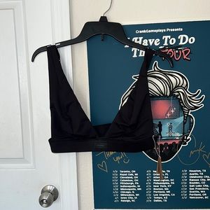 skims swim plunge bikini top bnwt xl